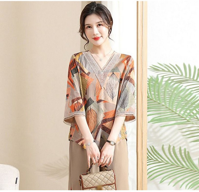 빛깃닥 여름 고급진 마더웨어 쉬폰 세트 40-60대