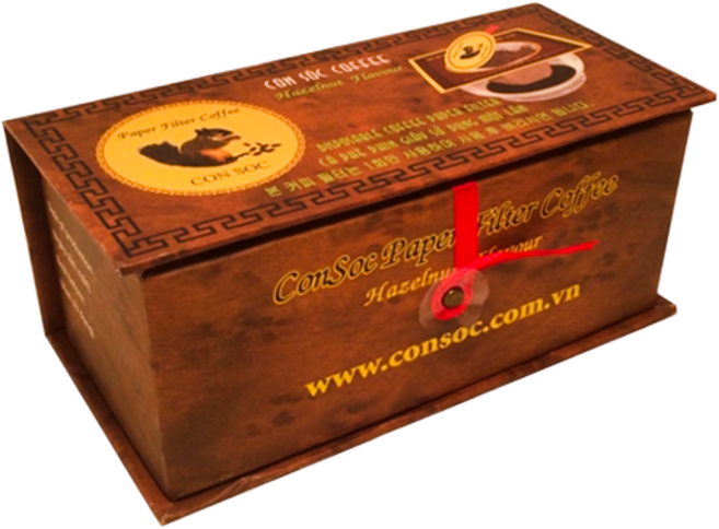 [콘삭/ 다람쥐]PN160/ 베트남 프리미엄 원두 커피/ 아라비카/ 로부스타/ 헤이즐넛/ 필터형/선물/ 10개입, 70g, 1박스