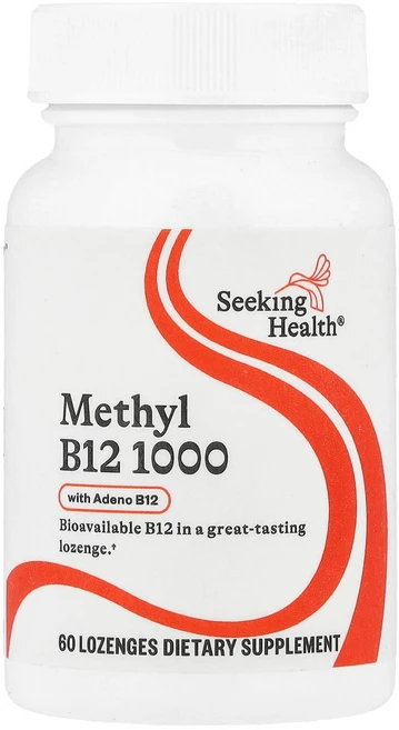 Seeking Health 시킹헬스 메틸 B12 1 000mcg 60 로젠지 영양제 건강보조식품, Seeking Health 시킹헬스 메틸 B12 1,0, 1개, 60정 - 쿠팡