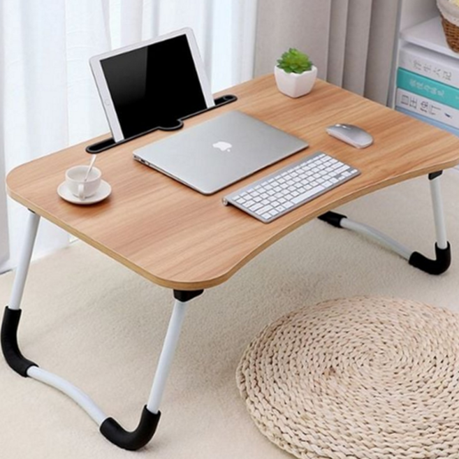 접이식 좌식 테이블 학생용 디자인 원목 좌식 다용도 테이블 식사용 휴대용 거치대 노트북 가벼운 태블릿, 블랙