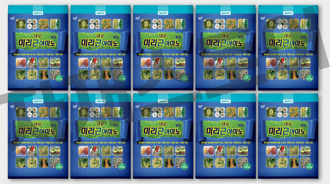 대유 미리근 아미노(효과업) 수용제 미량요소 아미노산 영양제 비료 +필수장갑세트, 10세트, 500g