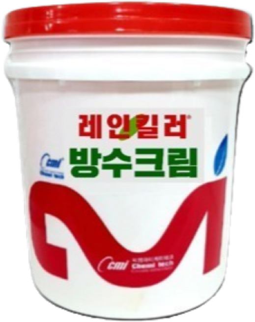 크림방수제 콘크리트 옥상 베란다 천장 셀프방수 외벽 4L 방수크림, 1개