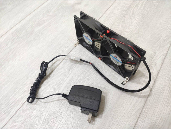 小白的生活工場*多用途 DC 直流9公分排扇(2顆組)(含電源)