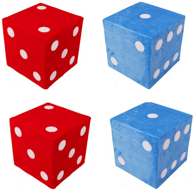 BOMSAN 특대사이즈 스펀지 주사위 30cm, 레드, 1개