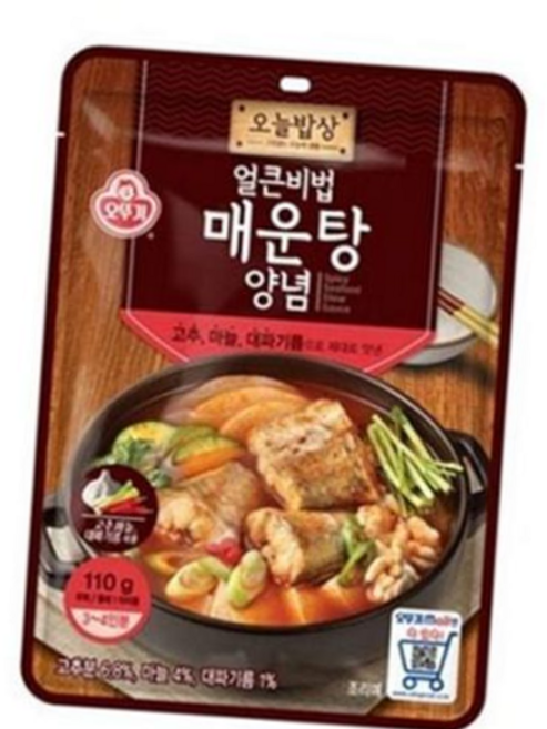 매장정품 간편 얼큰 매운탕 양념 오뚜기 소스 해물탕 국물 296673