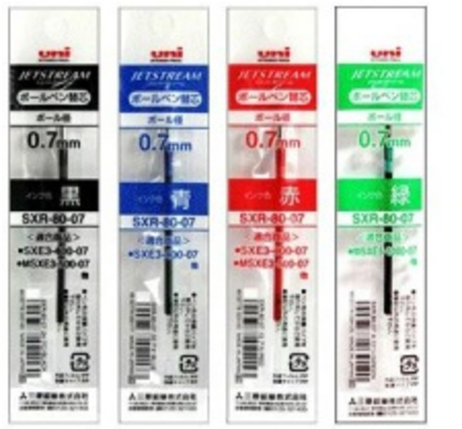 미쯔비시 유니 제트스트림 멀티전용 리필심00031153, 0.5mm-그린