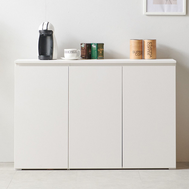 가구소점 레비스W 홈카페 주방 수납장 1200, 화이트