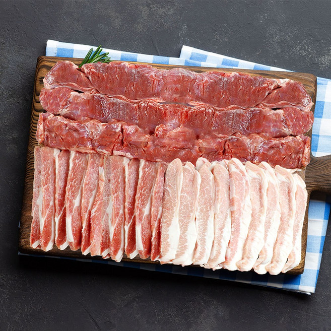 수입산 돼지고기 특수부위 세트 1.2kg 항정살 가브리살 갈매기살, 1세트