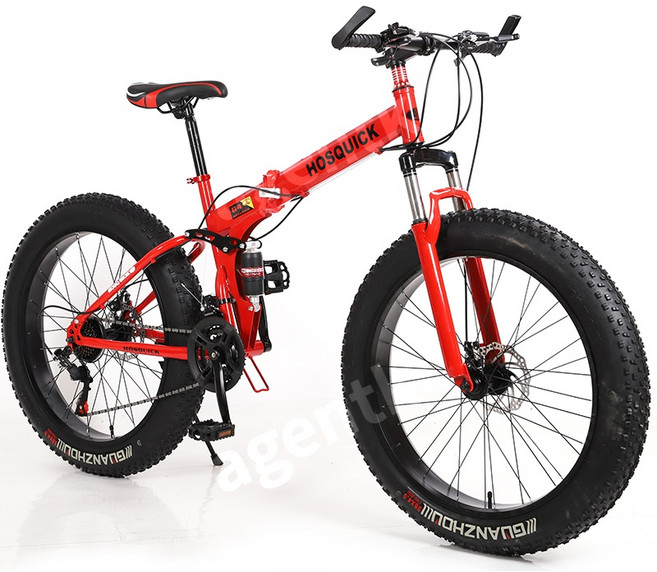 접이식 광폭타이어 산악 광폭 속도 타이어 로드 산악용 폴딩, 레드, 1개