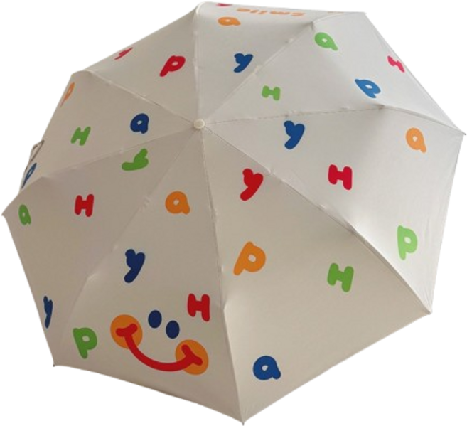 스마일 케릭터 이쁜 3단우산 3단자동우산 더라인