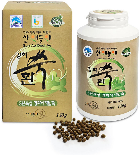 산애들애 강화사자발쑥 쑥환 130g, 강화사자발쑥환 130g, 1개