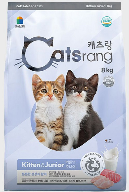 캐츠랑 고양이 기능성 사료, 닭, 8kg, 1개