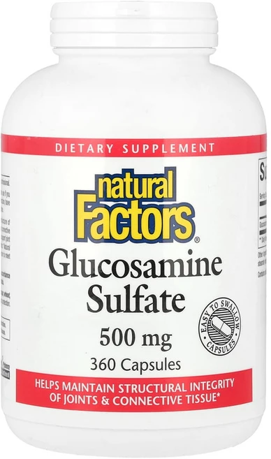 네츄럴펙터스 글루코사민 설페이트 500mg 캡슐 360정, NFS26561, 1개 - 쿠팡