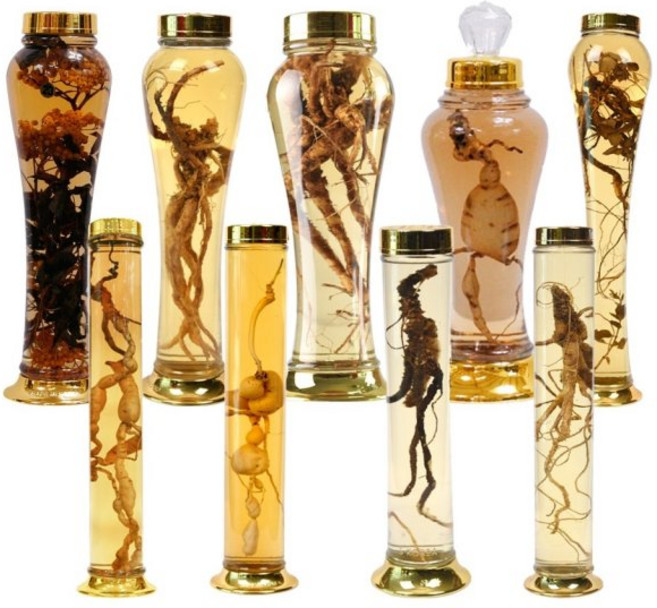 용천자연유리 담금주병 유리병 술병 인삼주병, 수동27호, 1개