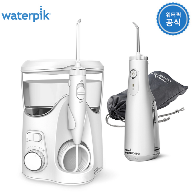워터픽 구강세정기 플래티넘 wp-150k wf-10 콤보팩 코스트코, 혼합색상, WP-150K, WF-10K