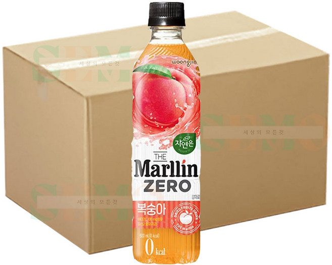 [더음료]웅진 자연은 더말린제로 복숭아500ml 20입, 500ml