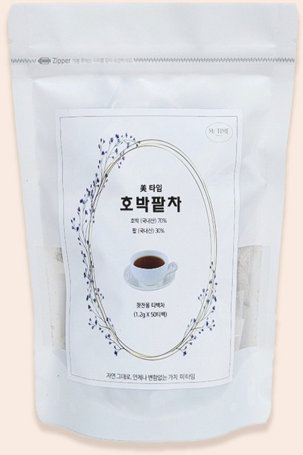미타임 호박팥차 PLA 티백, 1개, 50개입, 1.2g