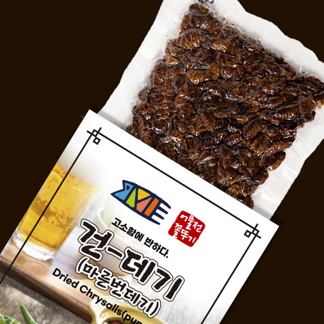 [바다수산] 마른번데기 80g 간식거리 단백질 보충 번데기 술안주, 1개