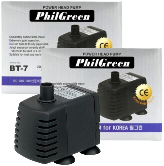 필그린 수족관 유체 수중펌프 BT-7, 2개