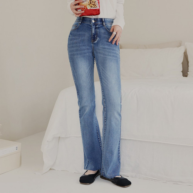 히든밴딩 모어온데님 부츠컷 스판력 좋은 청바지 3계절용 컷팅가능 키작녀 맞춤