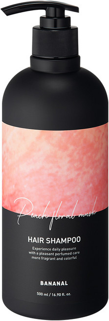 바나날 퍼퓸드 헤어 샴푸 피치 플로랄 머스크, 500ml, 1개