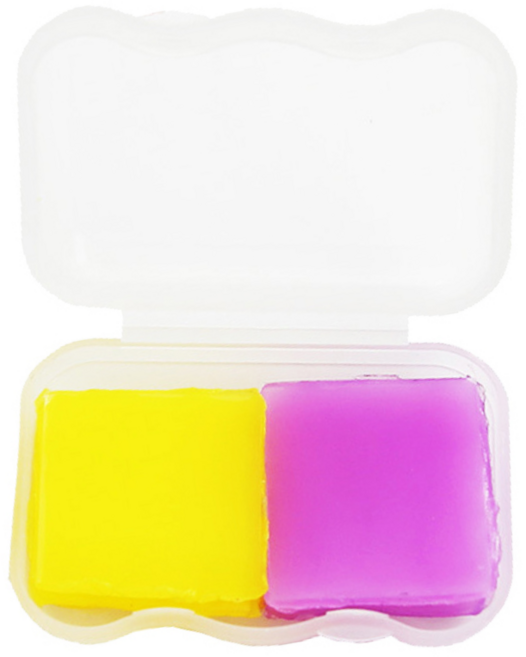 블링블링 보석십자수도구, 2색사각고체풀-노랑보라, 1개