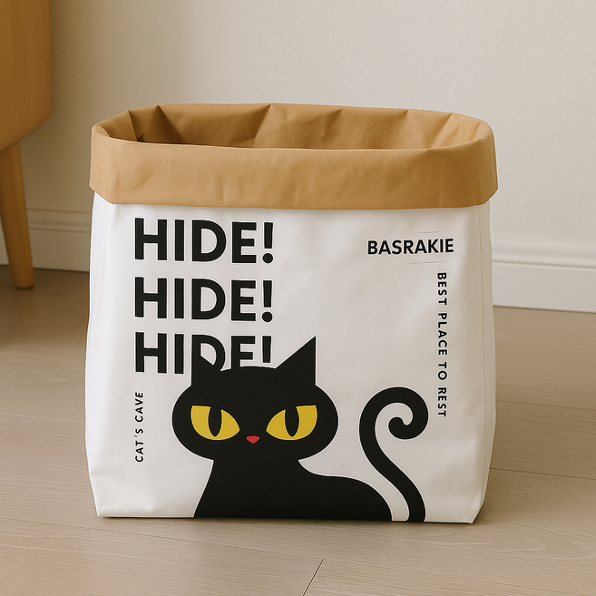 고양이 숨숨집 종이 포대 터널 캣츠케이브, 1개, 혼합