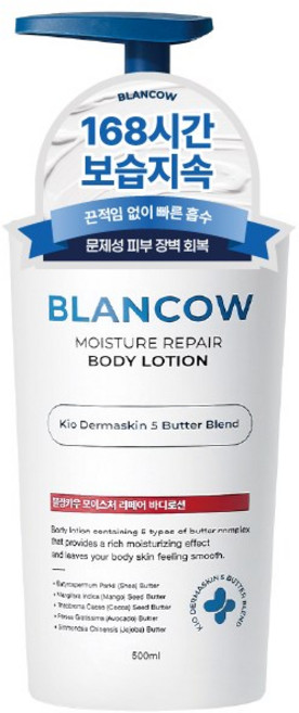 블랑카우 보습지속 모이스처 리페어 바디로션, 1개, 500ml