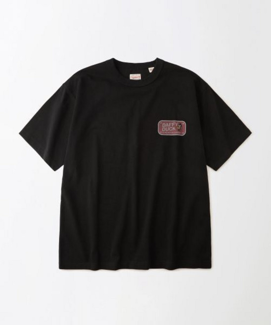 아웃스탠딩LOONEY TUNES HALF S리 LeeVE TEE(DAFFY DUCK)BLACK