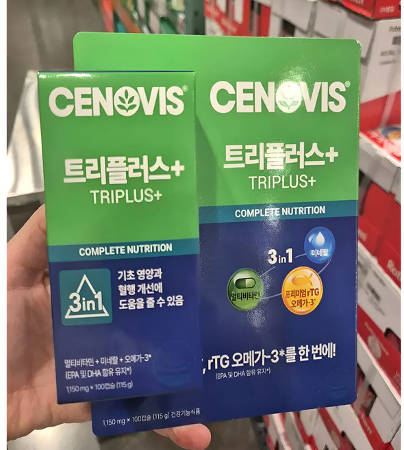 세노비스 트리플러스 멀티비타민 코스트코 영양제 100정, 1개