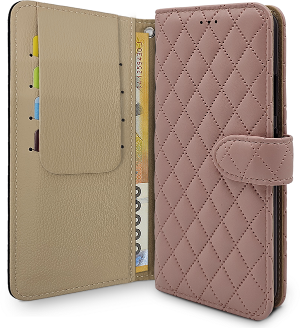 아리움 헤리스 퀼팅 지갑형 카드 분실방지 덮개 다이어리 케이스