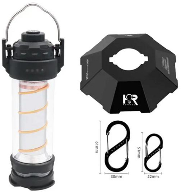 캠핑용고리장비다용도에어건 야외 캠핑 조명 텐트 랜턴 충전식 5 가지 모드 휴대용 손전등 비상 램프 2023 신제품, 1개, [10] BTX3-C