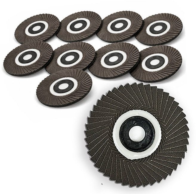 세인티에프 휠페이퍼 45날 100방 10개 핸드 그라인더 사포 샌딩 날개 페파 디스크 해바라기, 1세트