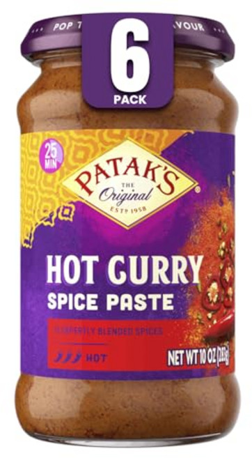 Patak's Hot Curry Spice Paste In Patak's Hot Curry Spice Paste Indian Cooking with Freshly Ground