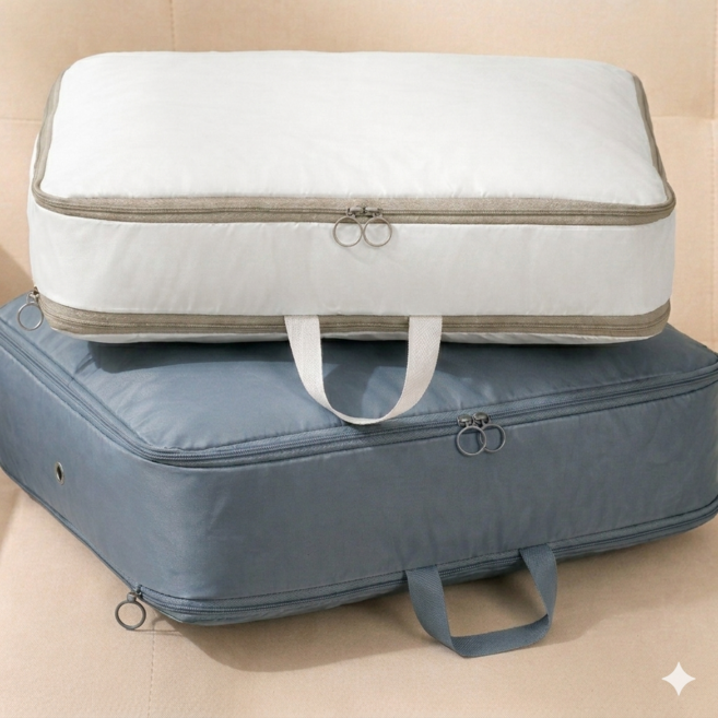 우주단 여행용 수납 정리 압축 파우치