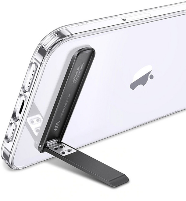 이에스알 메탈 킥스탠드 가로세로 스마트폰 거치대, 블랙(EB672), 1개