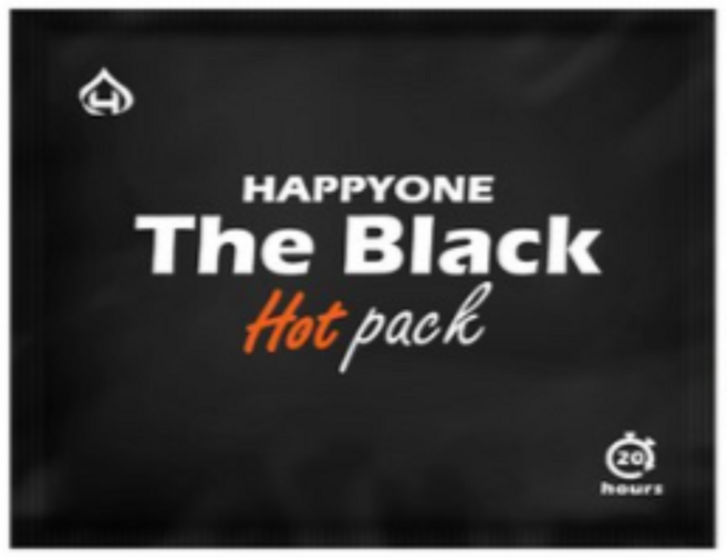 [국내생산] 해피원 프리미엄 손난로 대용량 핫팩 더 블랙 180 g, 200개
