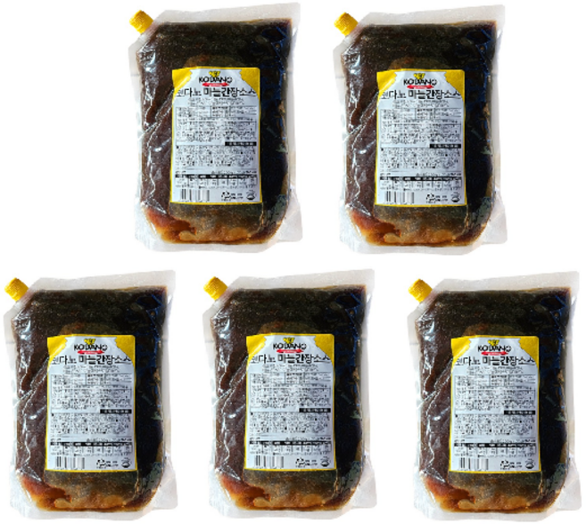 코다노 마늘간장소스 2KG BOX, 5개