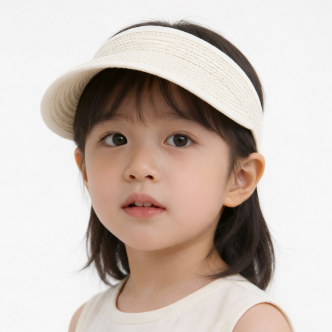 자외선차단 아동 썬캡 밀짚썬캡 모자