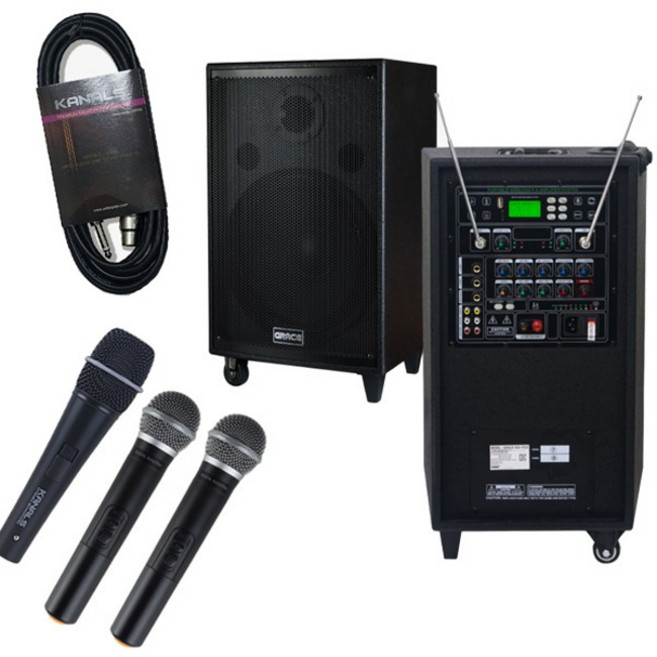 500W 교회 앰프스피커 핸드2 EG-512 마이크 BKD301