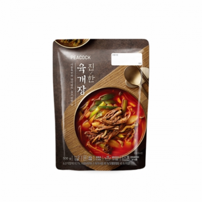 피코크 진한육개장, 500g, 12개