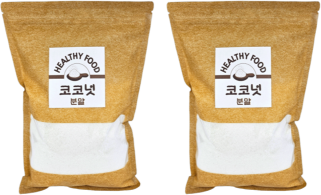 코코넛분말 1kg 코코넛가루, 2개