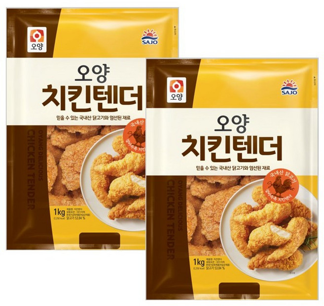 사조오양 치킨텐더 1kg, 2개