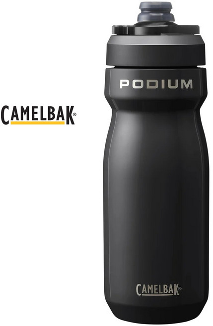 카멜백 포디움 스틸 보냉 자전거 물통 18온스 공식수입사 정품, 1개, 530ml, 블랙