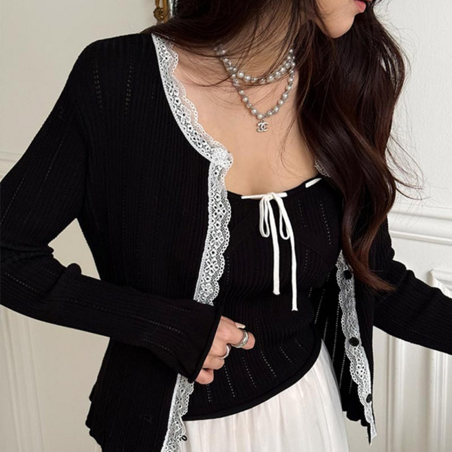 [난닝구]뱅브로 나시가디건세트