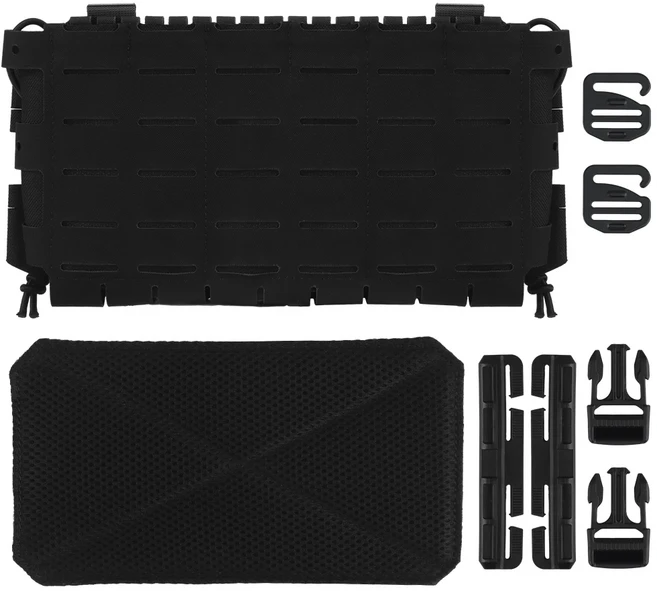 전술 ARC Chest Rig V3 어깨 스트랩 5.56 양측 퀵 릴리스 슬라이드 Molle 플랫폼 사냥 조끼가있는 트리플, 08 VE-77-ACC-03 BLK, 1개