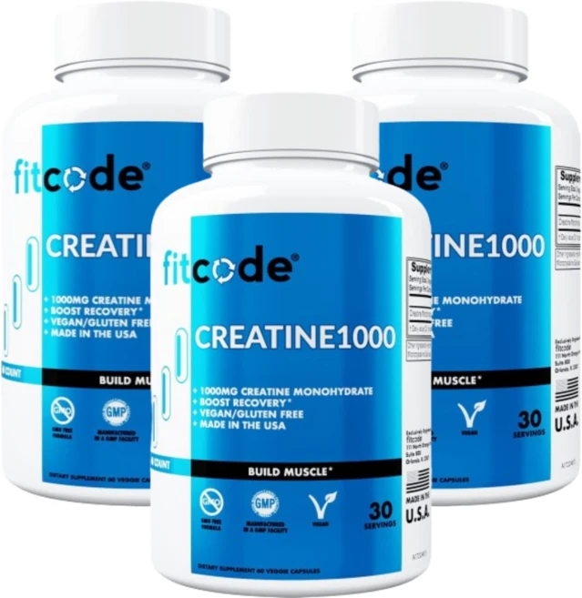 FITCODE 크레아틴1000 500mg 60 베지캡슐, 3개, 60정 - 쿠팡