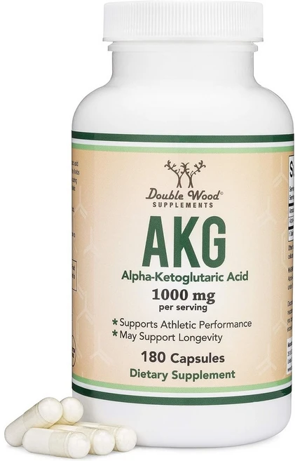 AKG 알파 케토글루타르산 1000mg 고함량 180캡슐 대용량 미국산, 단품, 1개, 180정 - 쿠팡