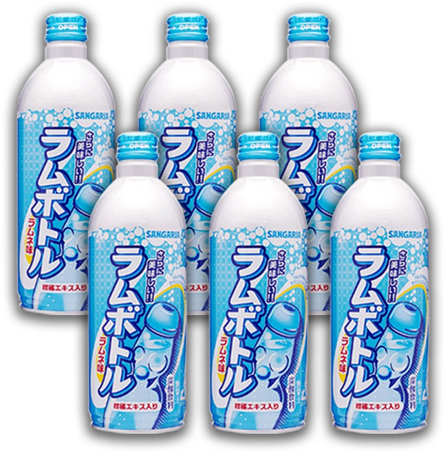 산가리아 라무네 500ml 라무네보틀, 6개