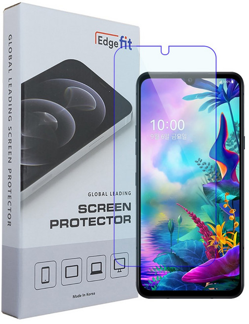 엣지핏 PET EPU 매트 무광택 저지문 하이브리드 액정보호필름, 3매입